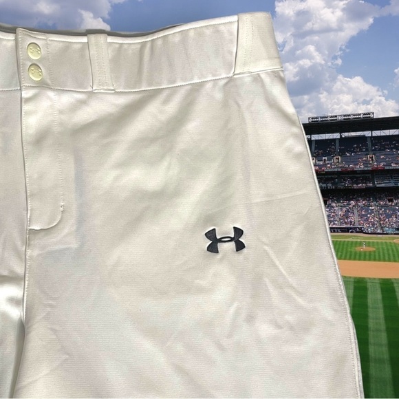 UNDER Armour New with Tags Lead Off White Relaxed Baseball Pants Size 2XL - Picture 7 of 14
